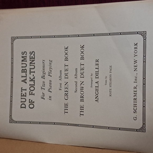 Diller-Page The Brown Duet Book - Duet Albums For Two Beginners Piano Book - Picture 2 of 6